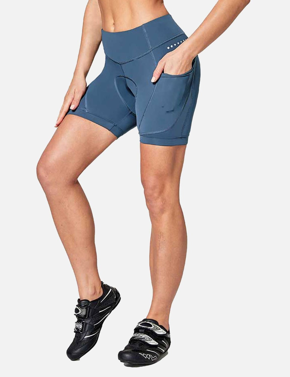 BALEAF Women's 4D Padded Bike Shorts Cycling Underwear with Padding Pockets  BLUE
