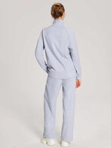 Set: Half-Zip Pullover & Wide-Leg Sweatpants