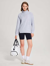 Set: Half-Zip Pullover & Bra & Shorts