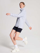 Set: Half-Zip Pullover & Bra & Shorts