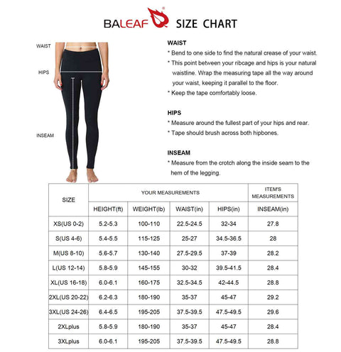 Baleaf Women's Mid-Rise Fleece Lined Basic Leggings – Baleaf Sports