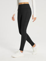 Flyleaf Fleece Lined Zipper Pocket leggings