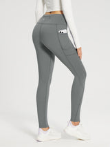 Flyleaf Fleece Lined Zipper Pocket leggings