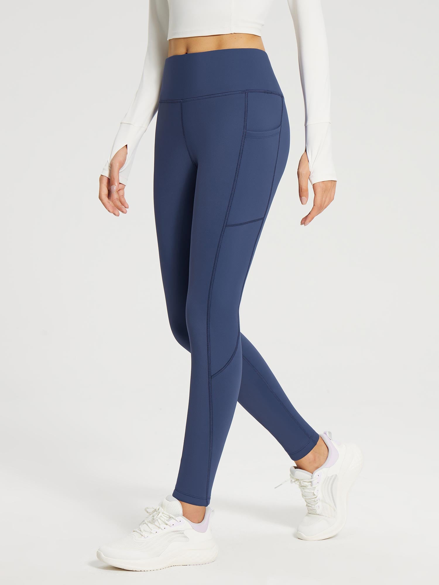 Flyleaf Fleece Lined Zipper Pocket leggings