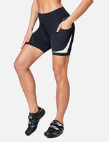 BALEAF Women's Bike Pants High Waist 4D Padded Cycling Capris Shorts 3/4  Biking Tights Pockets UPF50+, Black, X-Small : : Clothing, Shoes &  Accessories