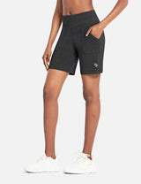 Ironville Womens Pocket Gym Shorts with White Trim
