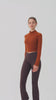 Set: Turtle Neck Top & Cross-Waist Flared Pants