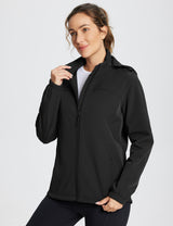 BALEAF Women's Windproof Jacket Hooded Softshell Fleece Lined