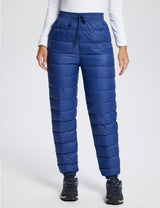 BALEAF Women's Lightweight Puffy Pants Quilted Snow Pants Puffer Winter  Trousers for Ski Camp Black X