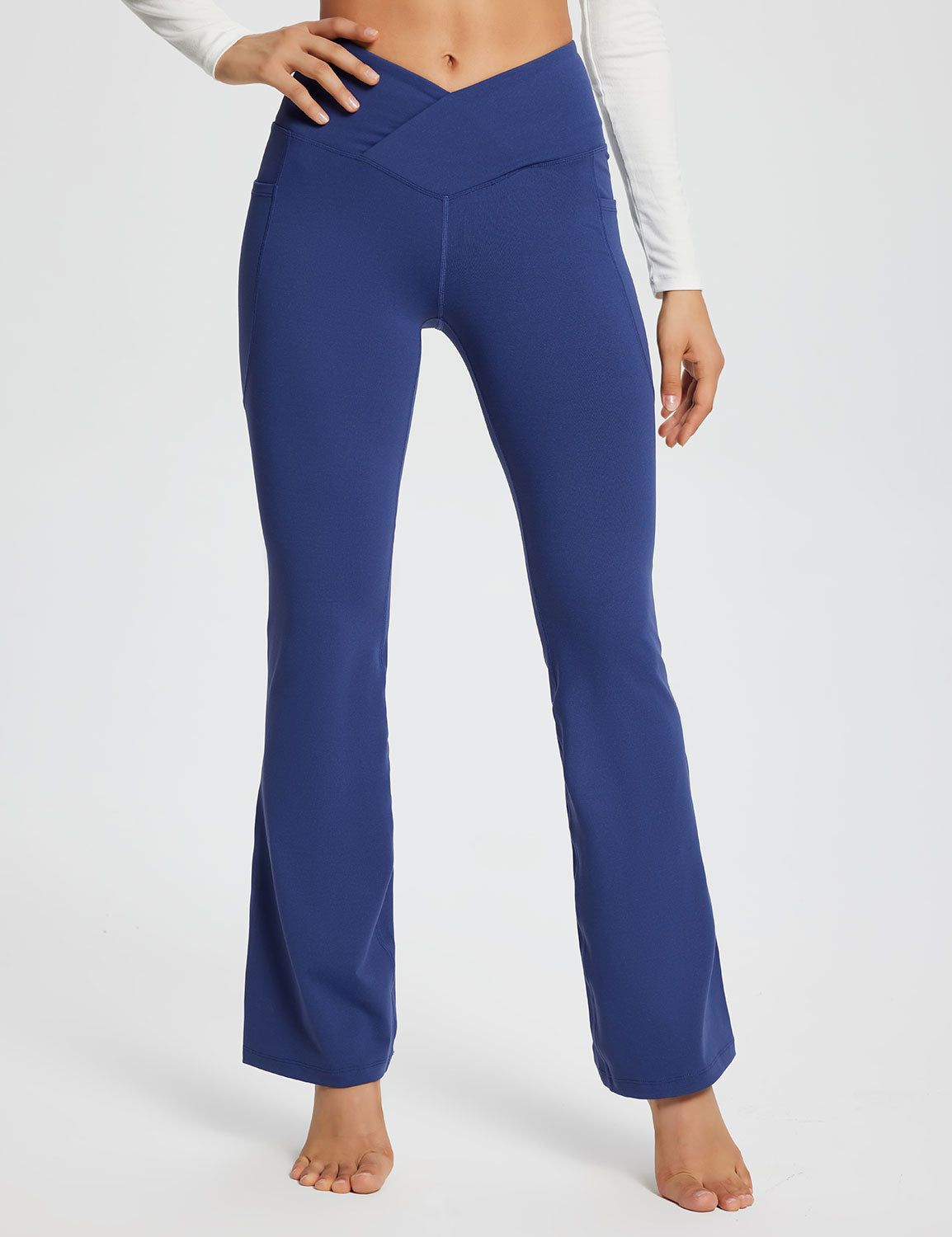 Baleaf Sports Solid Navy Blue Active Pants Size XL - 31% off