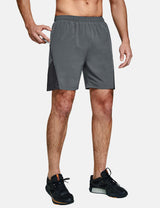 BALEAF Men's 7'' Athletic Shorts with Mesh Liner and Zip Pocket Gray Size S  