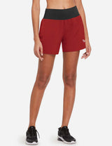 Buy BALEAF Women's 2 in 1 Workout Running Spandex Shorts High