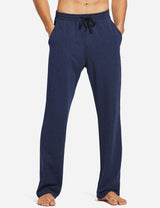  BALEAF Mens Sweatpants Casual Lounge Cotton Pajama Yoga Pants  Open Bottom Straight Leg Male Sweat Pants
