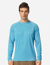 BALEAF Men's 1/4 Zip Pullover Running Shirts Long Sleeved Tops Back  Pocketed - Need for Run