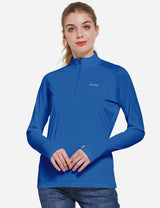 BALEAF Women's Running Shirts Quick Dry Lightweight Long Sleeve Pullover  UPF50+ Moisture Wicking Hiking Light Blue Size L - Yahoo Shopping