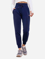 Baleaf Women's Cotton Comfy Tapered Weekend Joggers