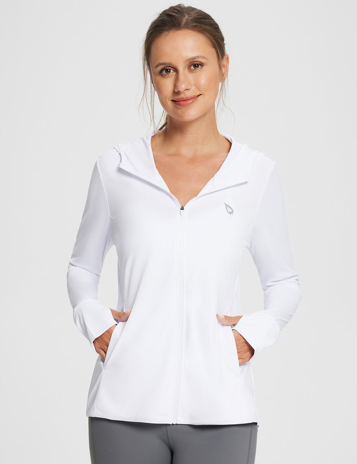 Lightweight white hoodie online women's