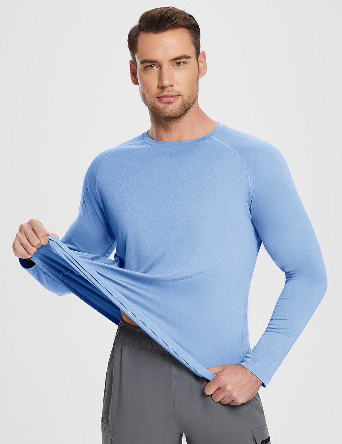 Baleaf Men's UPF50+ Crewneck Long Sleeved T-Shirt – Baleaf Sports