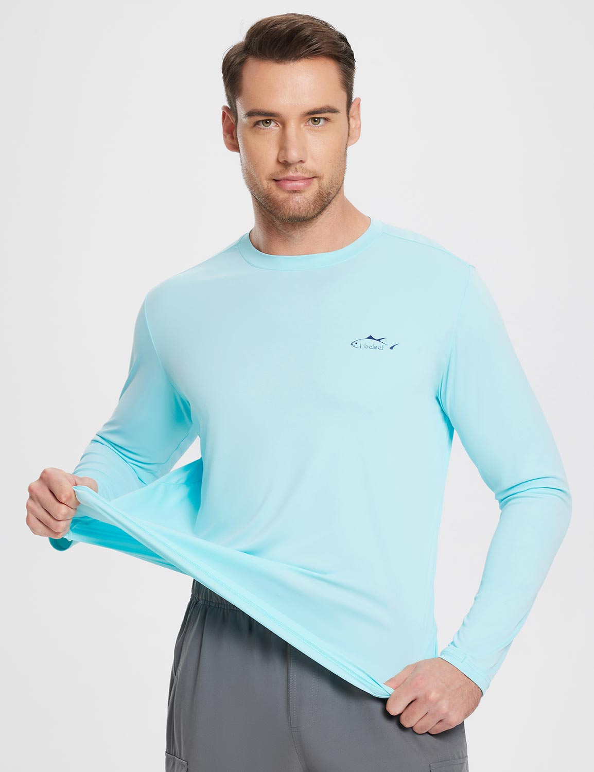 Men's UPF 50+ Long Sleeve Sun Shirts UV Protection Quick Dry